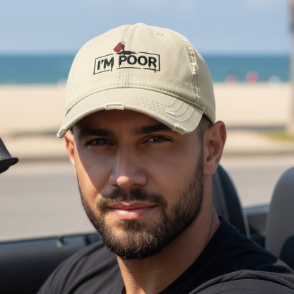 Distressed Embroidered Hat